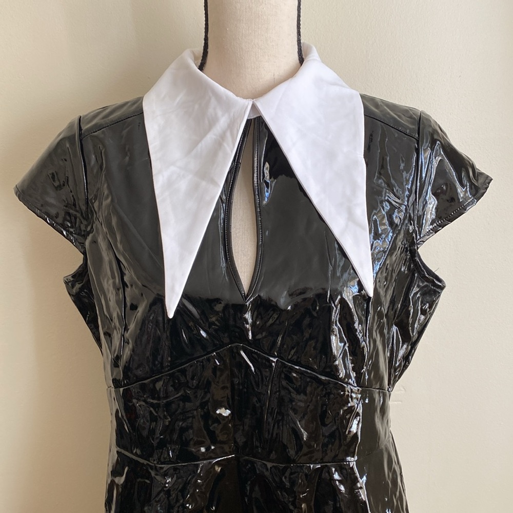 KILLSTAR Generation Hex PVC Gloss Skater Dress XXL - Picture 3 of 5